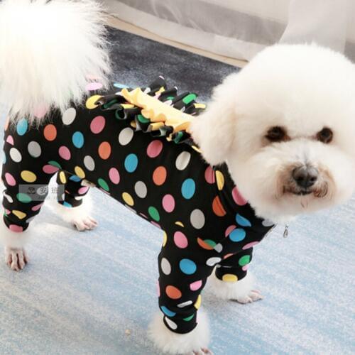 Pet Dog Jumpsuit Protect Belly Puppy Clothes 100%Cotton Overalls For Small Dogs Pajamas Long Sleeve Sweatshirt Chihuahua Poodle