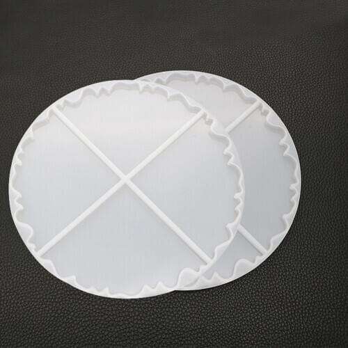 Diameter 21CM Round Resin Silicone Mold Forms Concrete Molds Designer For Crafts Plaster DIY Making Handmade Tray Base Mold