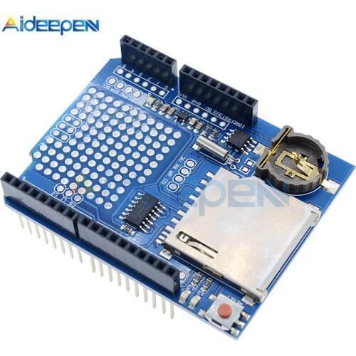 DC 3.3V Data Logger Module Logging Recorder Shield V1.0 RTC Real Time Clock For Arduino UNO SD Card One