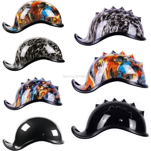 Motorcycle Helmet Open Face Retro Half Helmet Motorbike Helmet Motorcycle Racing Off Road Helmet Portable Casco Moto Capac