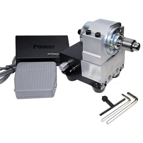 DIY Electric Bench Drill Set Clamping Range 0.3-4MM 4000-8000RPM Tapered Shaft DC Permanent Magnet Motor With Foot Switch