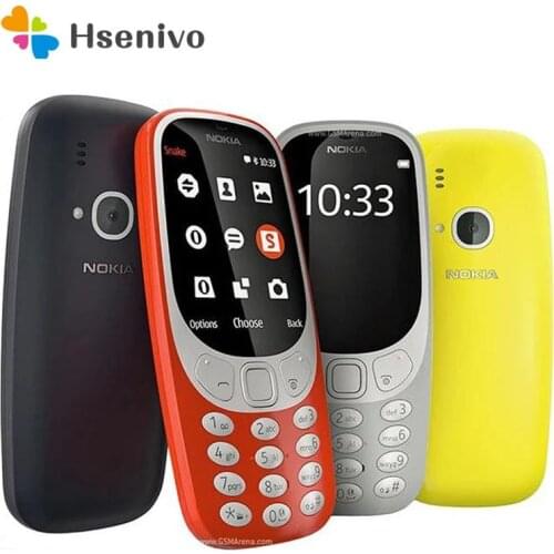 Nokia 3310 3G (2017) Refurbished Mobile Phone Single Sim Card 2.4" 3G GSM Arrival Cellphone Original Unlocked 2017