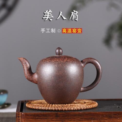 New yixing all hand recommended high-temperature kiln beauty a undertakes to shoulder the teapot kung fu tea shop