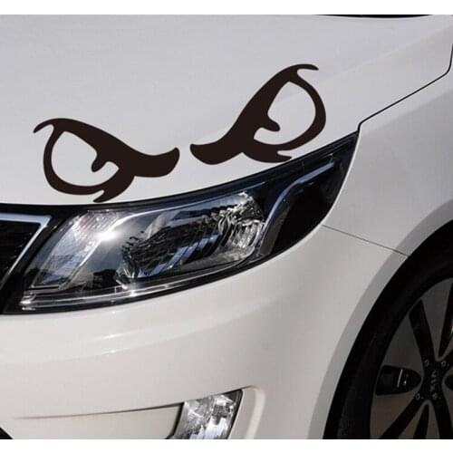 Glasses Light Brow Stickers Shade the Scratch Stickers Automotive Exteriors 35x11cm