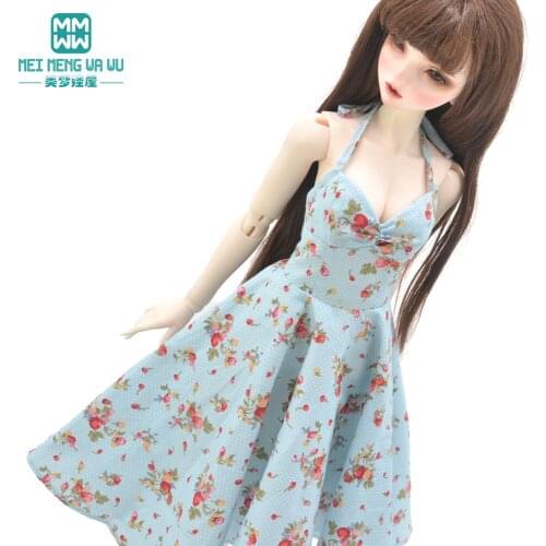 BJD Doll clothes for 58-60CM 1/3 DD SD Doll accessories Fashion printed big skirt Girls gift