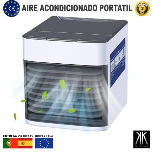 Portable air conditioning Mini USB home air cooling desk air fan LED 7 colors