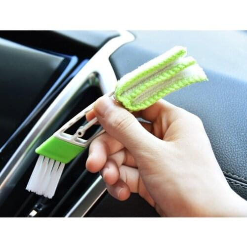 2PCS Car Air Conditioner Vent Outlet Cleaning Brush SLIT Cleaner Duster Brush for Audi A4 Avant A4 Cabriolet A6L A8L