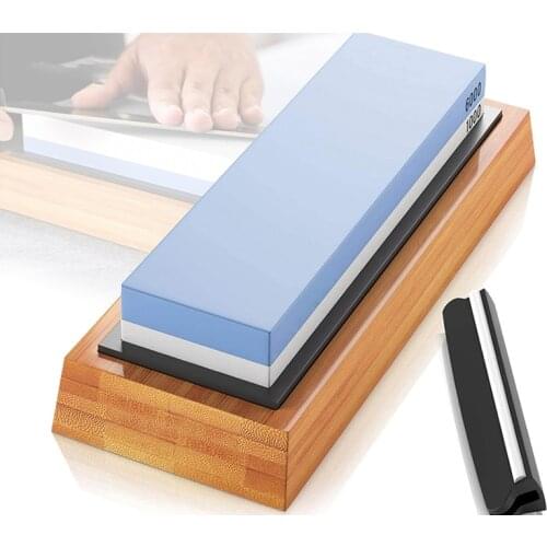 Knife Sharpener Stone Dual Side Whetstone Professional Kitchen Sharpening Grinder Oilstone 240 400 600 800 1000 6000 Honing Set