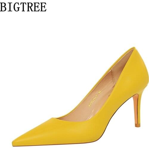 Bigtree Shoes For Women 2021 Wedding Shoes Bride High Heels Women Pumps Black Heels Bridal Shoes Talons Hauts Schuhe Chaussures