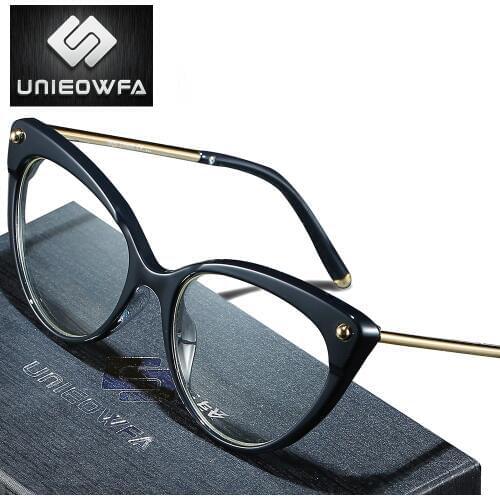 Женские очки с диоптриями UNIEOWFA China At AliExpress