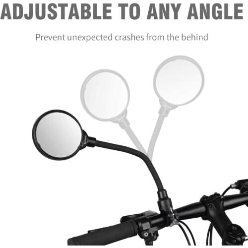 Bike Mirror Bike Rearview Mirror Motorcycle Vehicle Hose Adjusting Large Screen Bicycle Rearview Mirror Parts For Bike