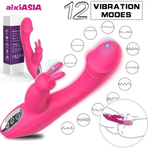 Rabbit Vibrator G Spot Dildo For Women Adults Couples Dildo Intimate Goods Clitoris Magic-Wand AV Stick Sex Toys Masturbation