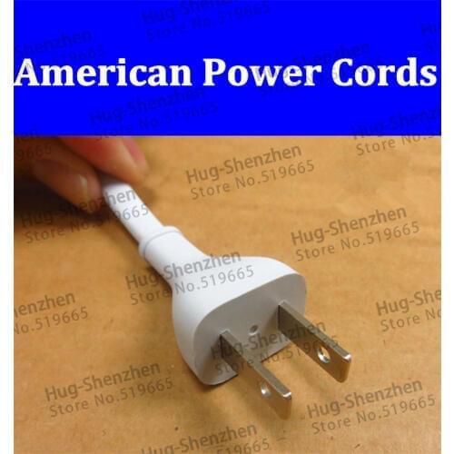 High quality 2pcs/lot 1.8 meters American two flat plug 8 power cords with free shiping