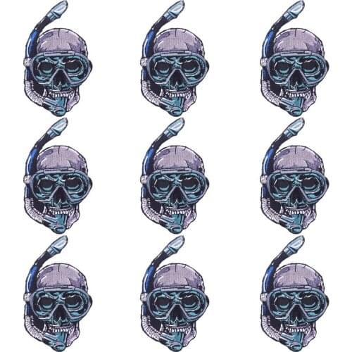 10Pcs/Set Punk Patch DIY Embroidery Patches For Clothing Iron On Orangutan Embroidered Patches For Clothes Appliques For Badge