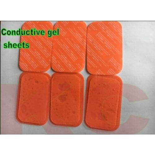 1200pcs(200 sets)replacement conductive Training gel pad sheet Six pads abs Gel Compatible more Abdominal Muscles belt