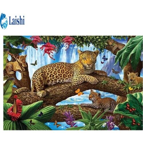 5D DIY Diamond Painting Forest leopard Diamond Painting Diamond Embroidery Cross Stitch Diamond Embroidery New Handicrafts