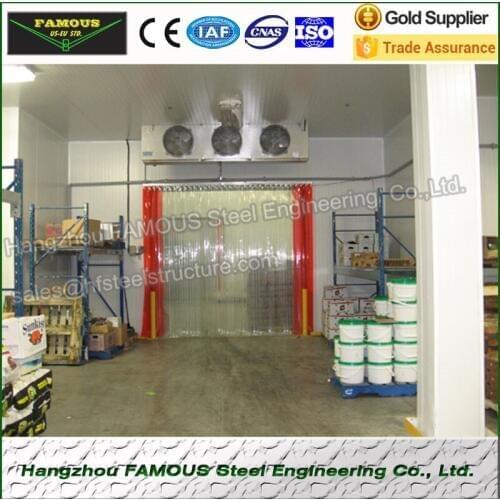China Supplier Commercial Walk in Freezer Cold And Freezer Room Refrigeration Unit With Sliding Door For Fresh Vegetables