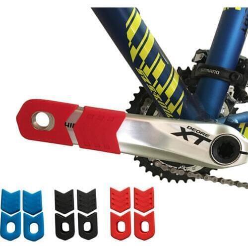 Bicycle Fixed Gear Carbon Fiber Crankset Crank Protector Cover Case MTB Road Bike Crank Arm Boot Sleeve Protective Cover
