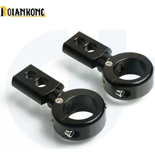 Racing Lamp Mount Universal 1-1/4" 1" 7/8" Spotlight Mounting Bracket Adjustable Motorcycle 22mm 25mm Handlebar Fog Light Clamp