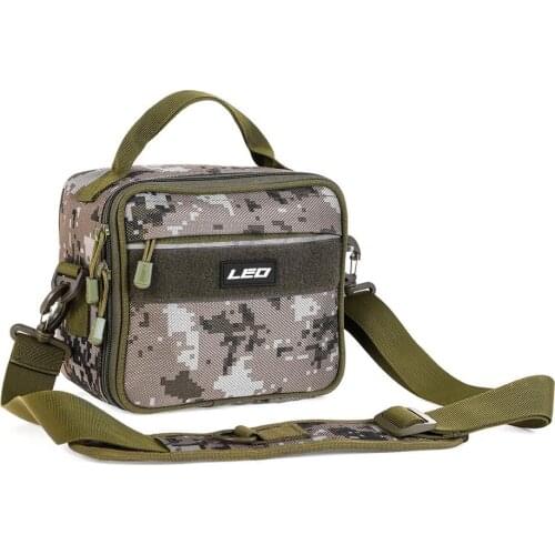 Small Square Bag Fishing Backpack Fishing Tackle Bag Green Digital Camouflage Fishing Reel Fishing Accessory Bag