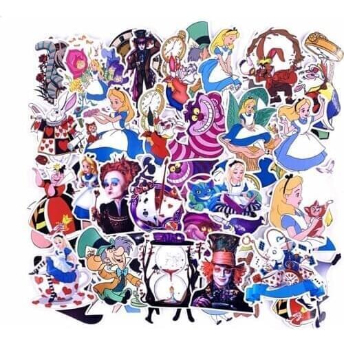 70pcs Alice in wonderland stickers hot style graffiti sticker Cheshire Cat luggage Anime pegatinas