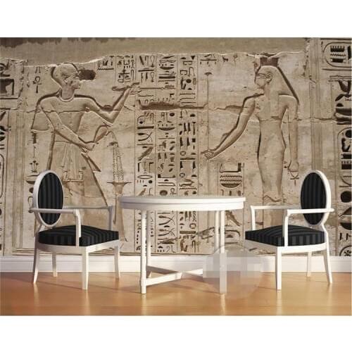 Mural Wallpaper Home Decor Photo Background Wall Paper Photography Cultural Relics Civilizations Egypt Bathroom Large Wall Mural
