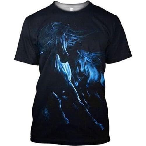 CLOOCL Newest Popular Horse Men T-shirts 3D Print Men Clothing Women Casual Tops Unisex Harajuku T Shirts S-7XL