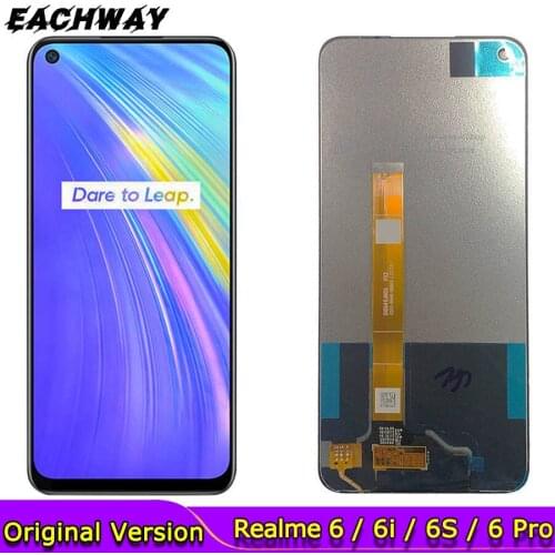 ORIGINAL LCD For OPPO Realme 6 Display Realme 6i LCD Realme 6S Touch Screen Digitizer Replacement Parts Oppo Realme 6 Pro LCD
