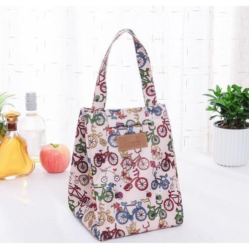 Portable Thermal Insulated Bento Lunch Box Cooler Outdoor Storage Bag Holder