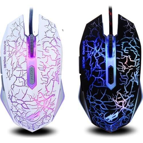 Wired Gaming Mouse 6 Buttons 2400 DPI USB Computer Mouse Gamer Mice Mause With colorful changing breath For PC Laptop Notebook