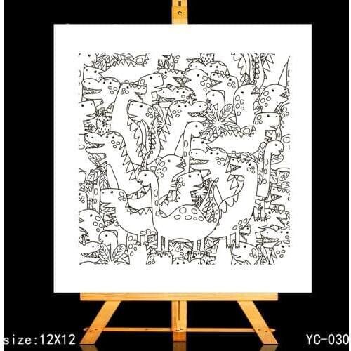 ZhuoAng Dinosaur Clear Stamps/Card Making Holiday decorations For scrapbooking Transparent stamps 10*15cm