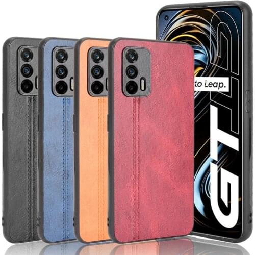 Q3 Pro 5G Slim Leather Case Vintage Business Capa Slim Lightweight Funda for OPPO Realme GT Neo 5G Para GT 5G Coque