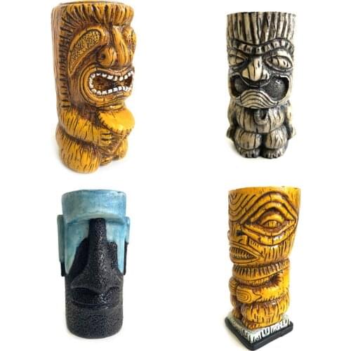 Tribesman Garden Statue Tribesman Flower Pot Statue Decorative Planter Pot Sculpture Yard Art Resin Vase Home Desktop Decor