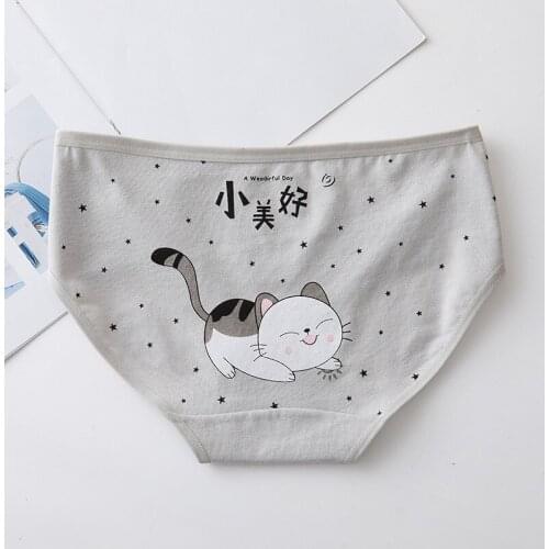 Cute Cartoon Panties Ladies Cotton Panties Fun Stretch Comfortable Panties