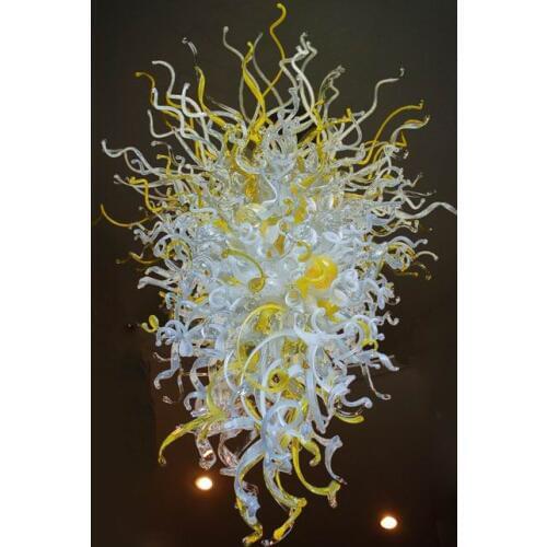 Modern Design Indoor Decoration Lighting Hand Blown Glass Style Giant Chandelier for Home
