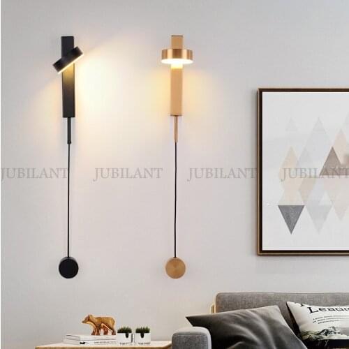Modern Gold Rotation LED Wall Lamp Adjustment Wall Light for Living Room Stair Aisle Bedroom Bedside Indoor Decor Lighting