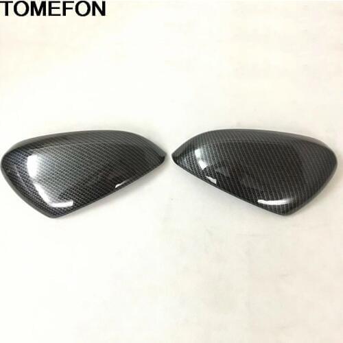 TOMEFON For Peugeot 3008 GT 2017 2018 Reaview Mirror Protector Cover Trim Frame Moulding Exterior Accessories Styling ABS Chrome
