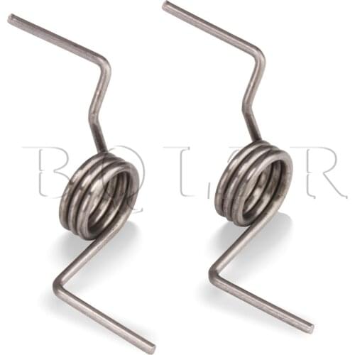 BQLZR 2pcs DA81-01345B Spiral Silver Metal Refrigerator Spring Clockwise Wound Door Replacement Heavy Duty Steel Accessories