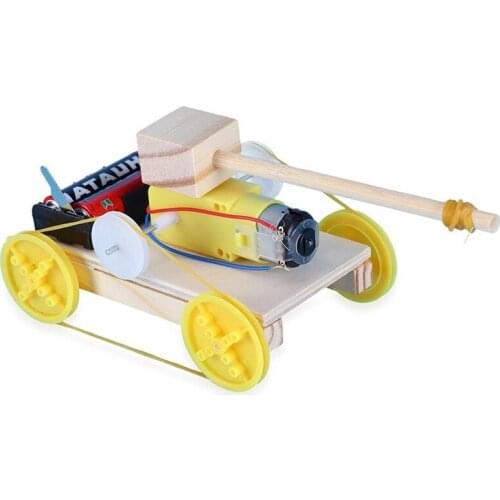 1pc DIY Educational Electric Robot Tank-Scientific Invention Toys Good Gifts for Kids