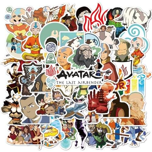 10/30/50pcs/pack Avatar The Last Airbender Waterproof Stickers DIY Skateboard Guitar Phone Laptop Cool Cartoon Decal Kid sticker