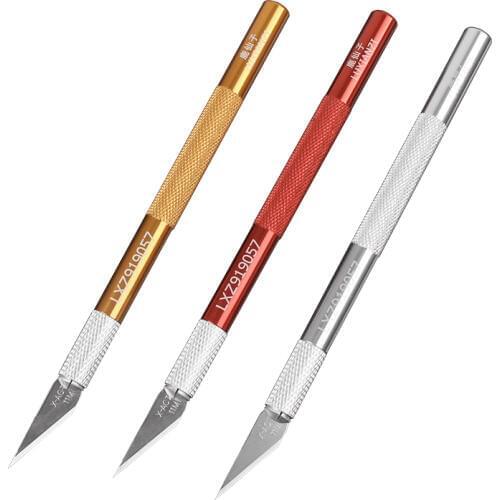 100FIX Metal Rubber Carving Knife Burin Mobile Phone Film Carving Knife Repair Blade