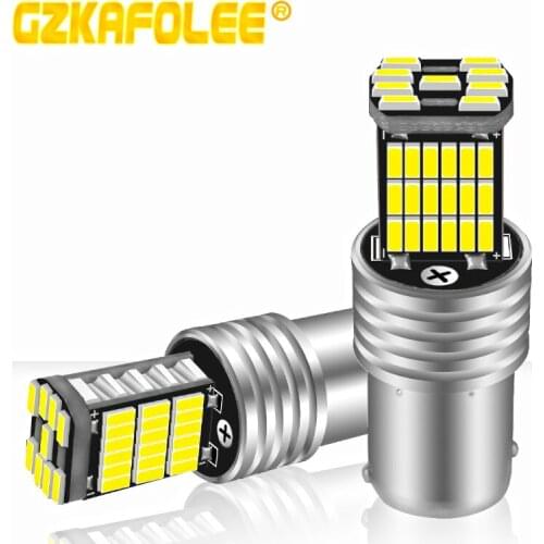 2PCS 1156 BA15S LED lights CANBUS led buIb For VW Skoda B5 B6 Golf Error Free Auto Lamp Super Bright P21W led Reversing Light