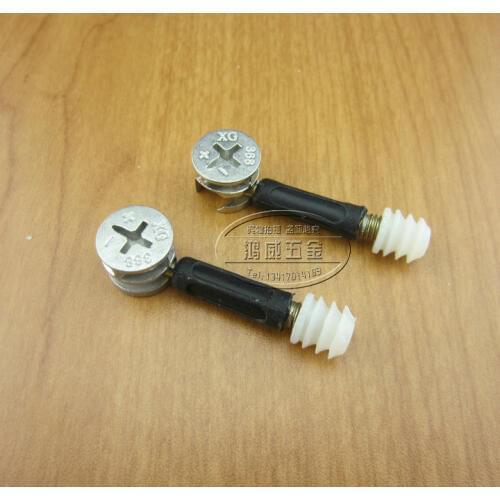 20 Sets Furniture Fastener 3-in-1 Connector M6 Connecting Screw + Locking Nut + Nylon Nut Furniture Cam Lock