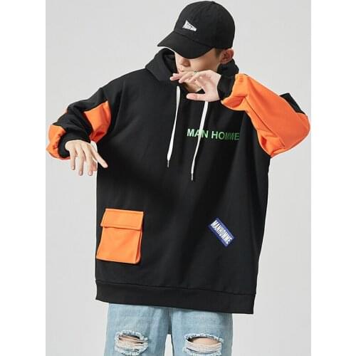 2021 Men’s Hoodies Sweatshirts Hip Hop Harajuku Fashion Oversized Hoodies Streetwear Kpop Style Male Sweatshirts Pullovers M-5XL