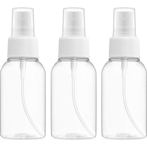 3Pcs 75ml Portable Travel Transparent Empty Refillable Bottle Spray Bottle Atomizer Plastic Mist Pump Sprayer