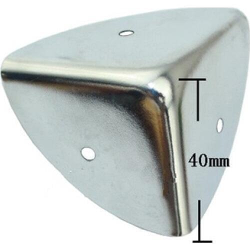 40mm Antique Style Metal Box Corner Iron Protection Case Edge Guard Corner Cover,Chrome Color