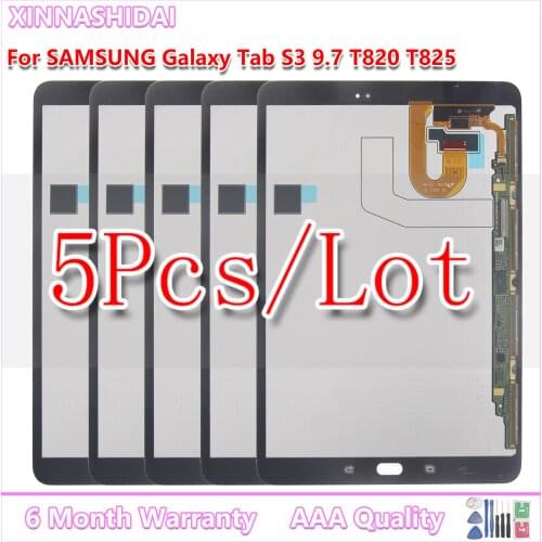 5pcs/ For Samsung GALAXY Tab S3 9.7 T820 T825 T827 LCD Display with Touch Screen Digitizer Sensors Full Assembly Panel