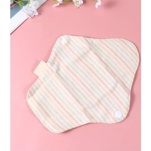 5pcs Reusable Sanitary Towel Pads Cotton Washable Breathable Sanitary Pads for Lady (Random Pattern)