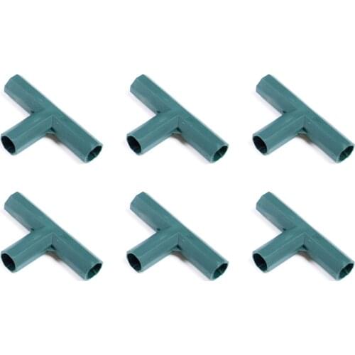 Tool Accessories Gardening Greenhouse Joint Pipe Pole Connecting Joints 6pcs Easy To Use 16mm 16 Mm PP Plastic Connectors