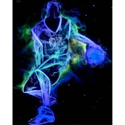 5D Full Drill Diamond Painting Fantasy Cross Stitch Kit Diamond Embroidery Jordan Photo Frame with Beads Photo Gift